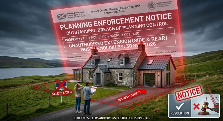 What Happens If There Is an Outstanding Planning Enforcement Notice on My Scottish Property?