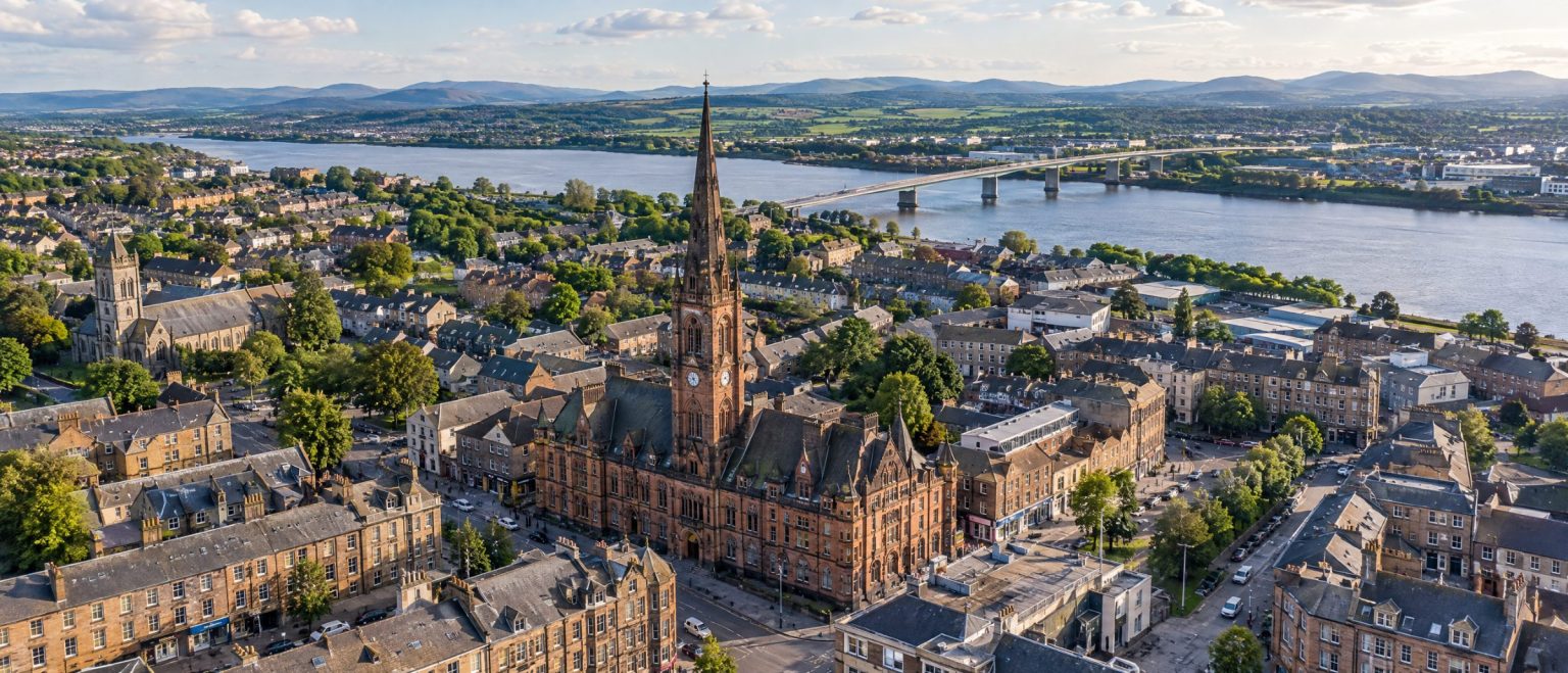 Aerial view of Renfrew