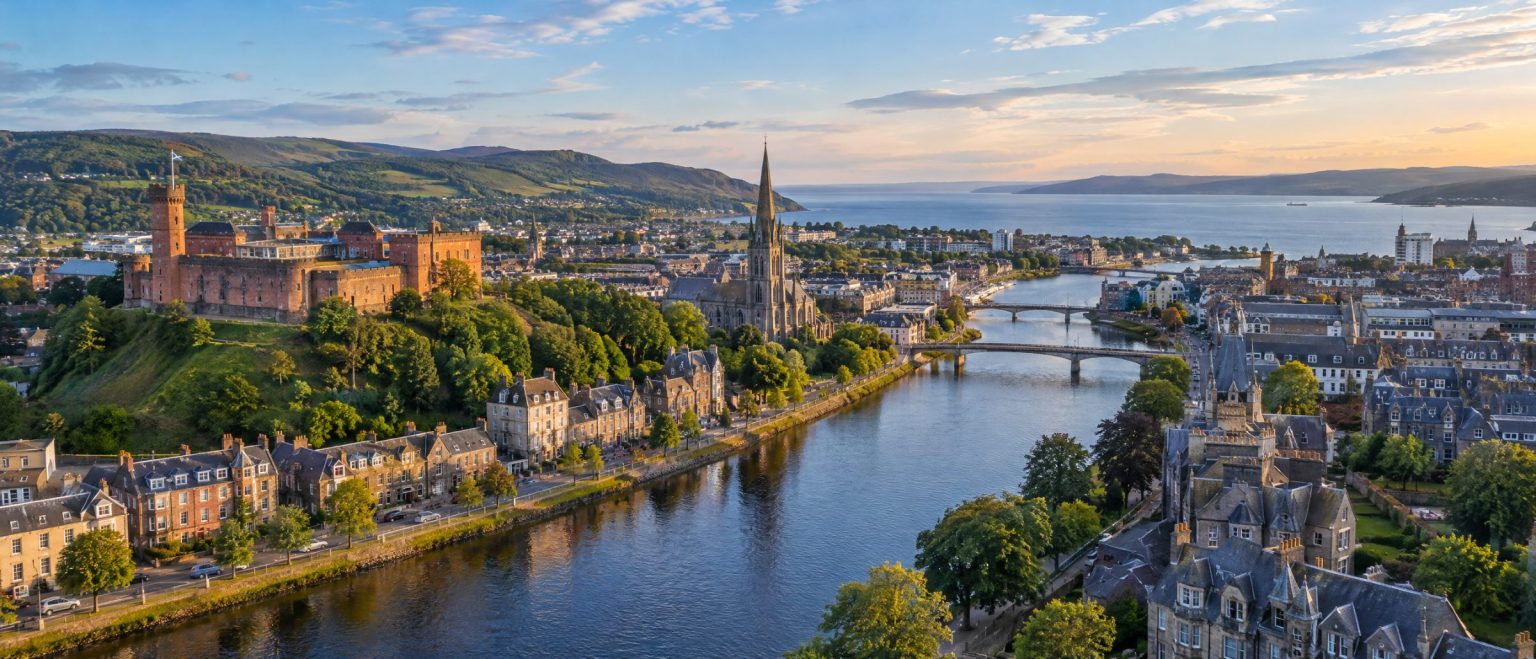 Aerial view of Inverness