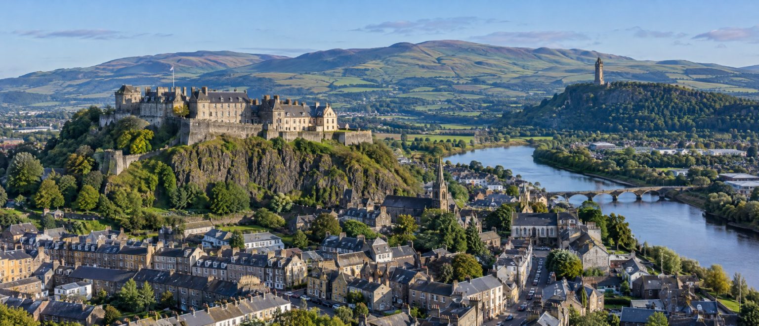 Aerial view of Stirling